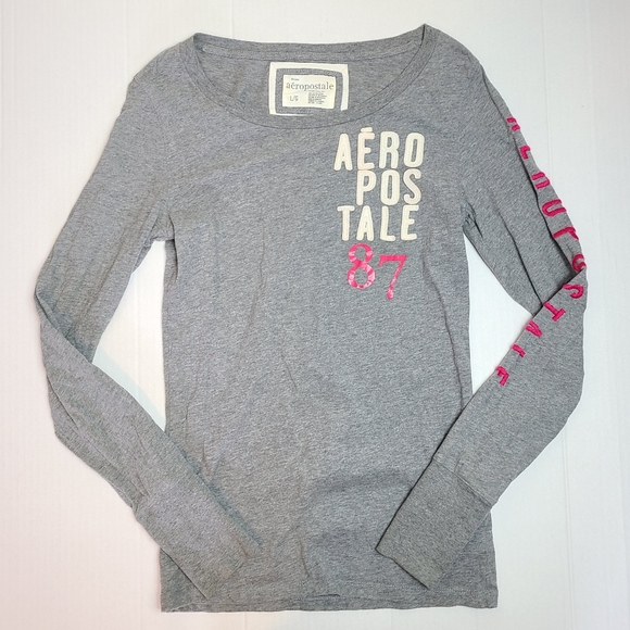 AEROPOSTALE y2k Long Sleeve Logo Shirt - Picture 8 of 8